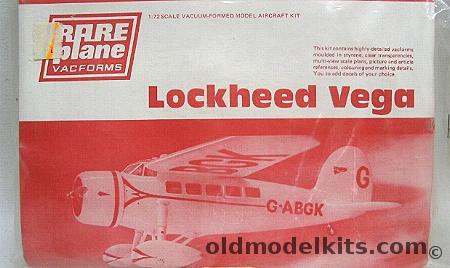 Rareplane 1/72 Lockheed Vega - Bagged plastic model kit